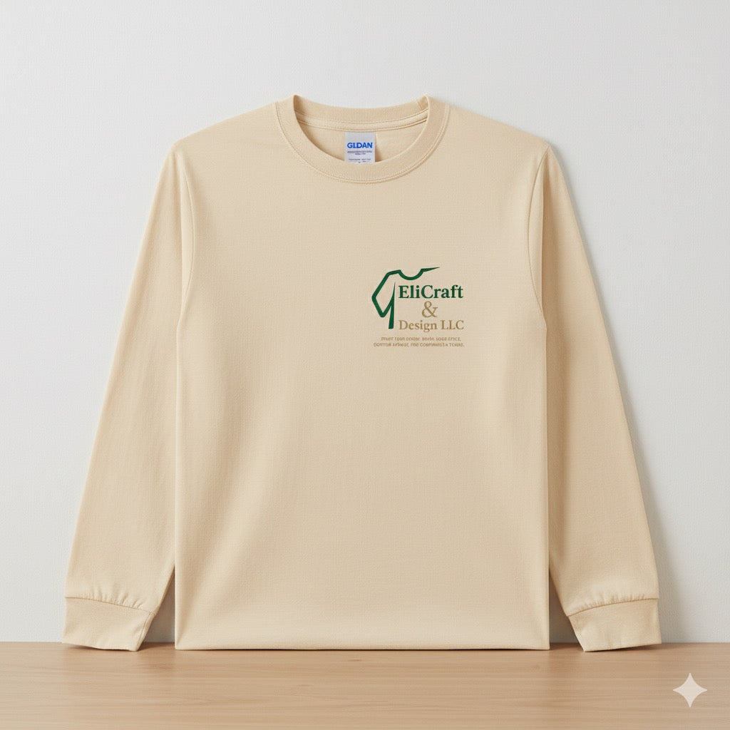 Custom Gildan G540 Adult Heavy Cotton 5.3 oz. Long-Sleeve T-Shirt size S to XL